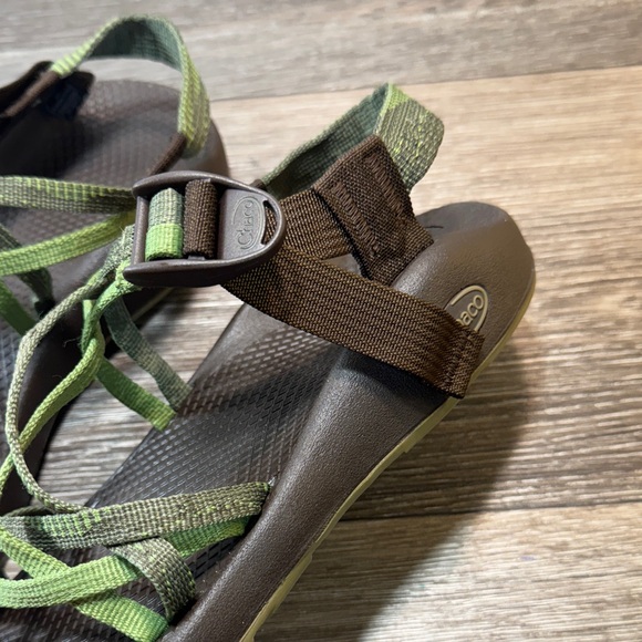 Chaco Green Strappy Sandals woman’s 9 (s83) - Picture 3 of 6
